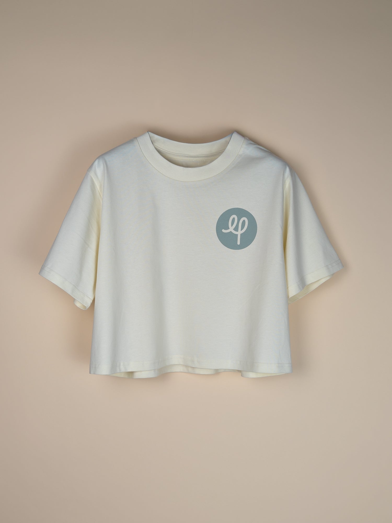 Strong Women Shaped Graphic Crop - Ecru