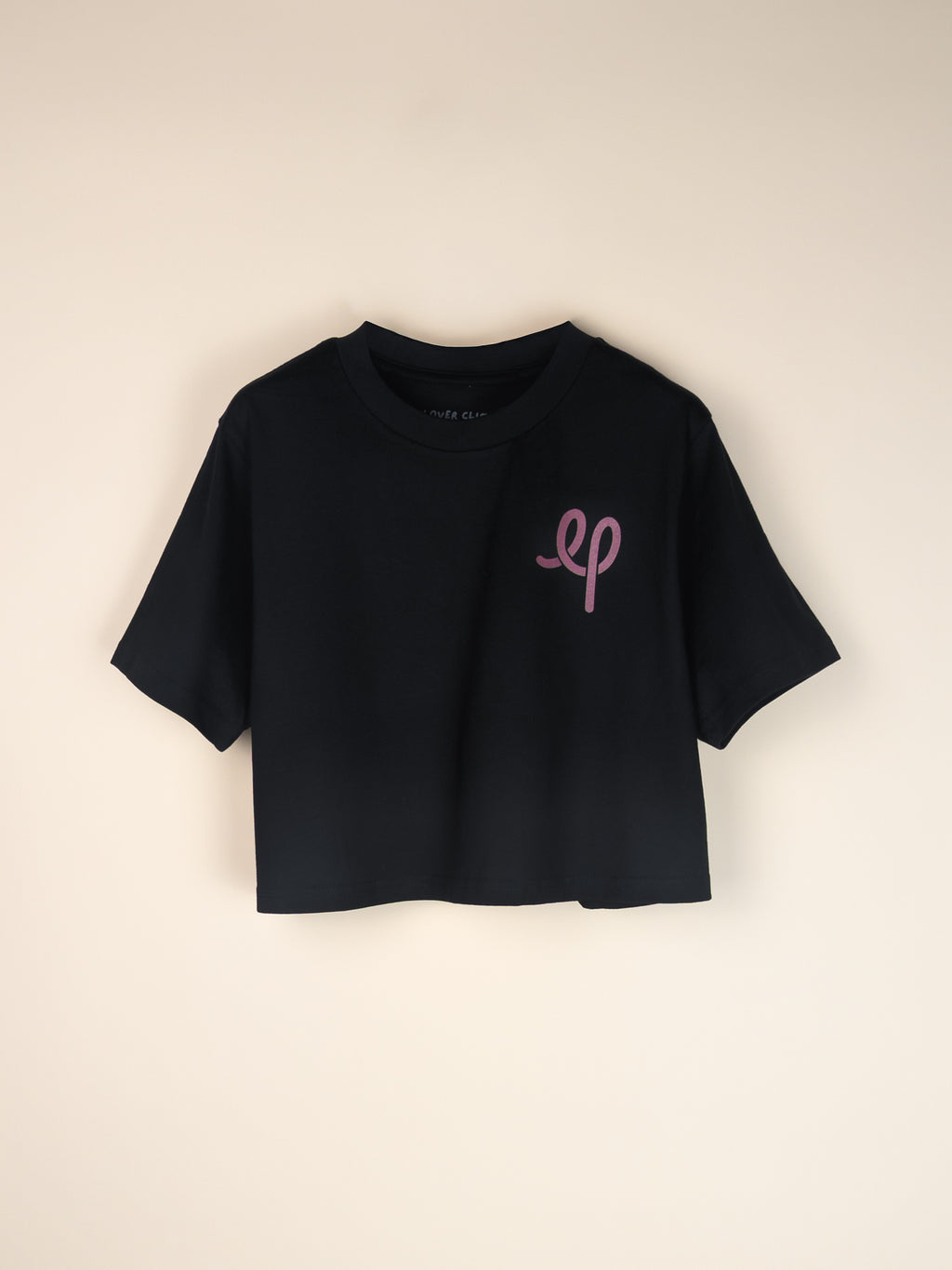 Climbing in Circles Graphic Crop - Black
