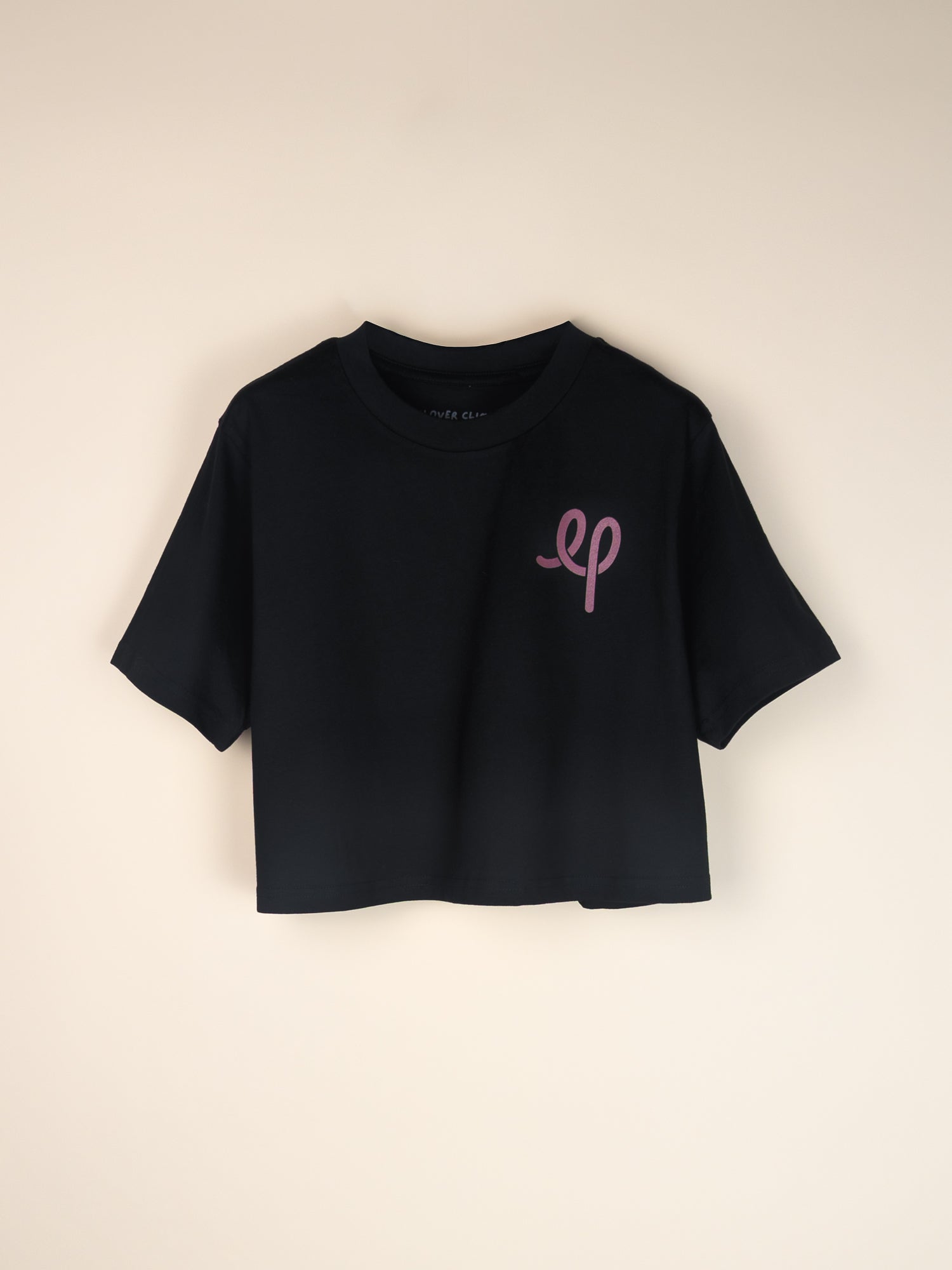 Climbing in Circles Graphic Crop - Black