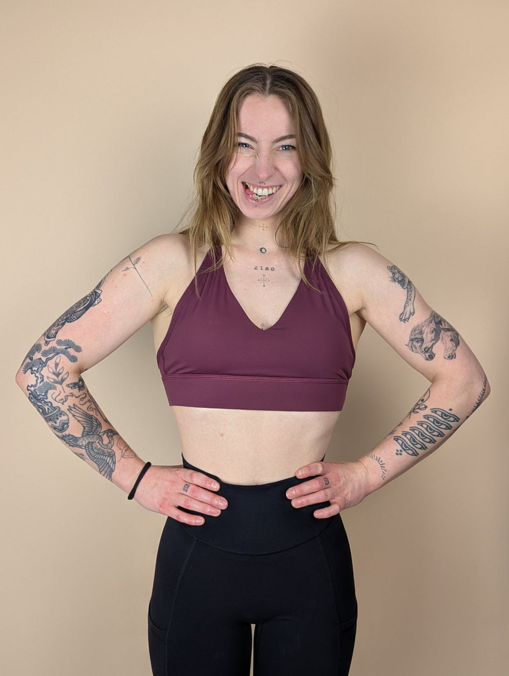 Halter Neck Sports Bra