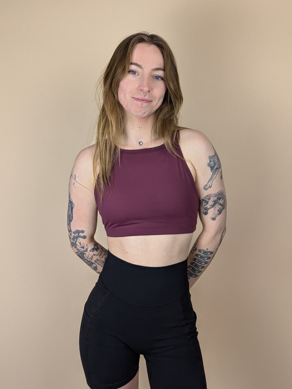 High Neck Sports Bra