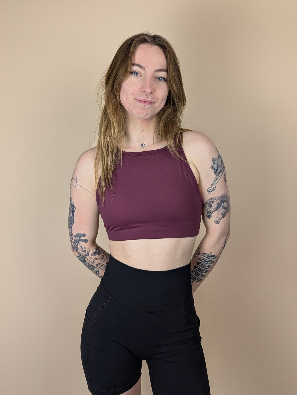 High Neck Sports Bra