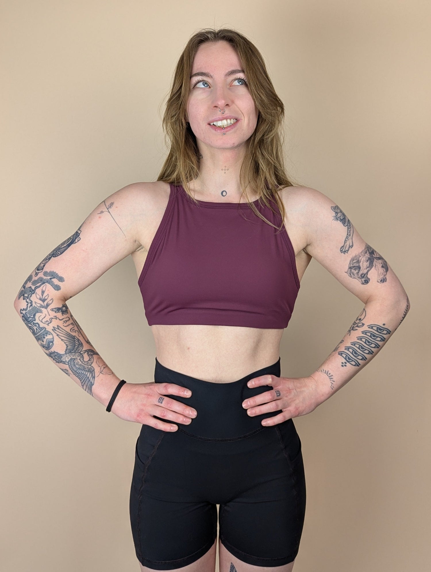 High Neck Sports Bra