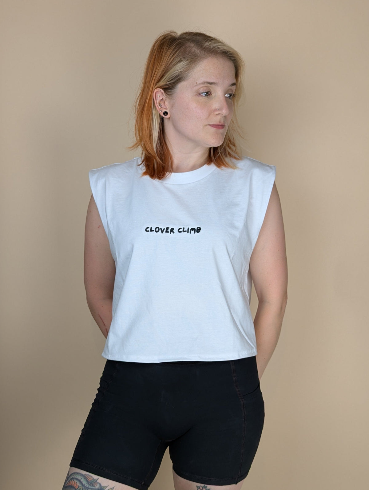 Clove Hitch Handmade Crop Vest - White