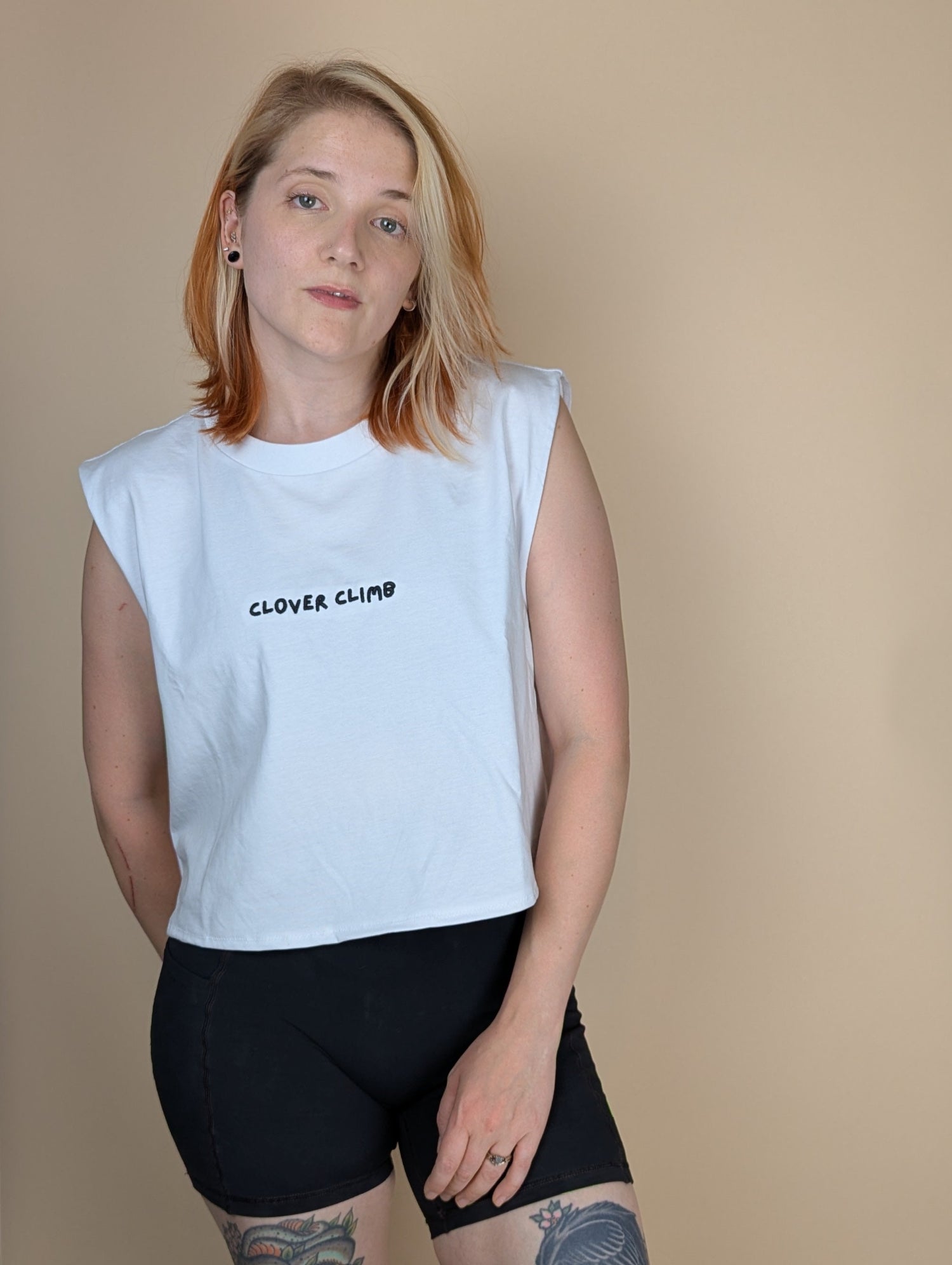Clove Hitch Handmade Crop Vest - White